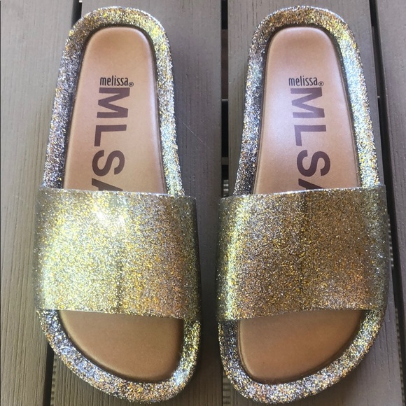 (Sold) Mel by Melissa Beach Slide Sandal Mixed - Picture 5 of 9